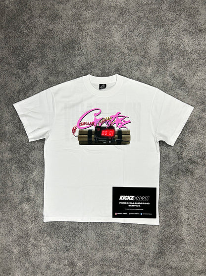 Corteiz No Time 4 Luv White Tee Shirt