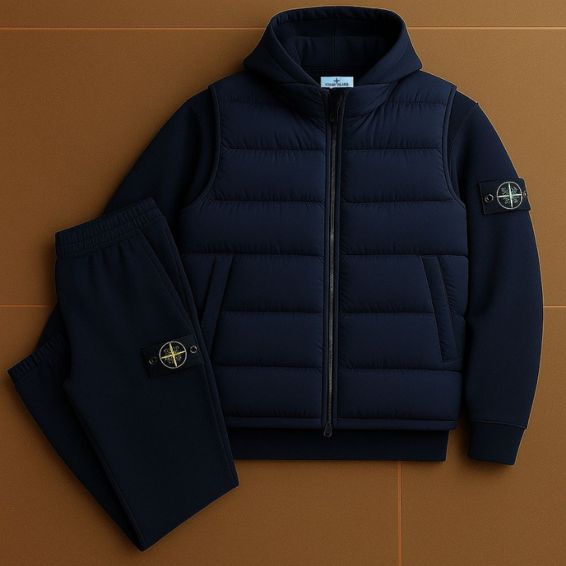 Ensemble Premium SI™ – Veste Matelassée & Pantalon de Jogging