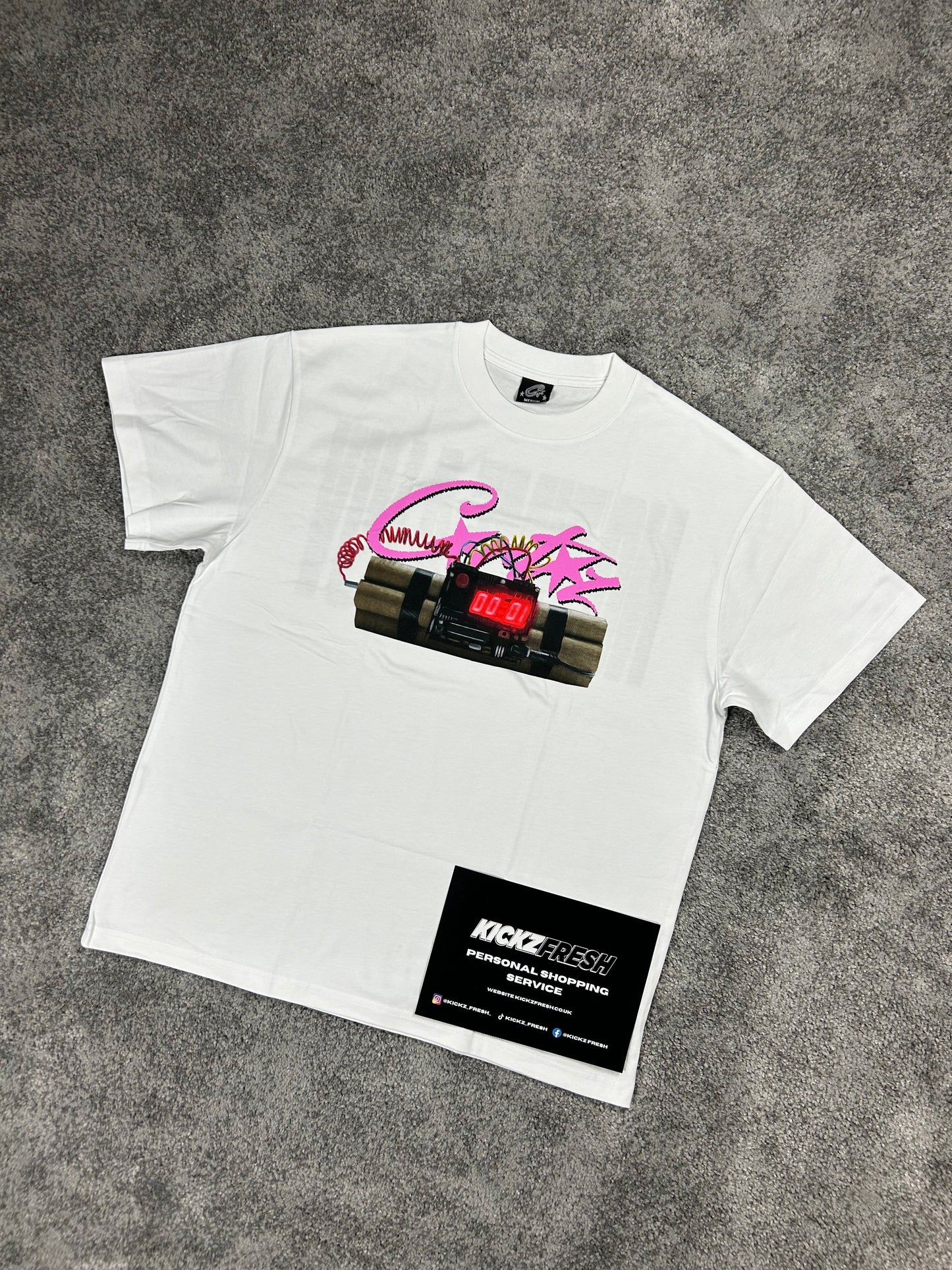 Corteiz No Time 4 Luv White Tee Shirt