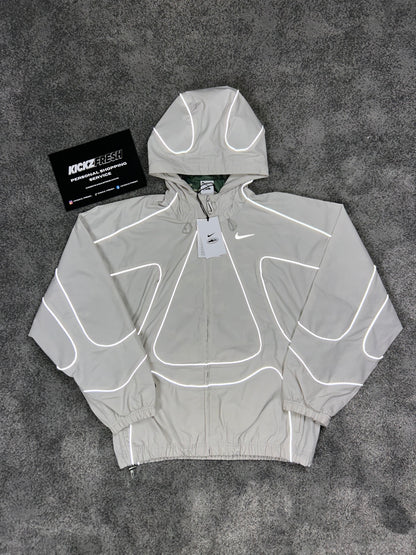 Corteiz RTW x Nike NRG Off White Reflective Jacket