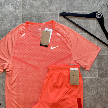 Nike dri-fit ADV techknit x challenger set - Salmon
