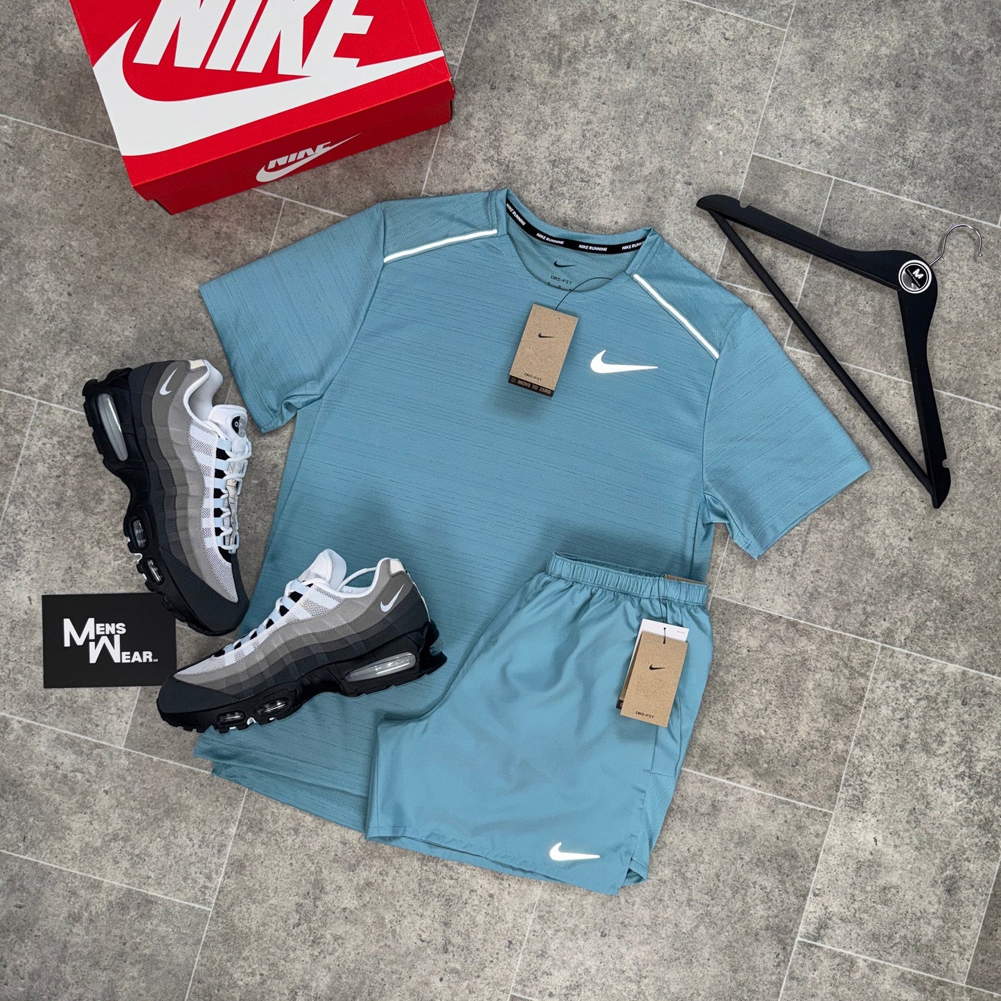 NIKE MILER 1.0 x CHALLENGER SET - DENIM TURQUOISE