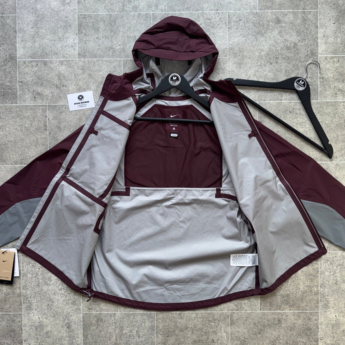 Nike ‘2025’ Cosmic Peaks Storm-fit ADV Waterproof Jacket - Maroon/Grey