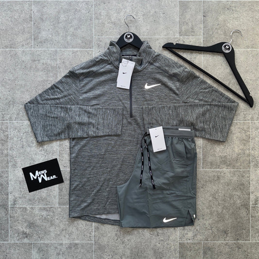 Nike Pacer 1/4 zip x flex set - Grey