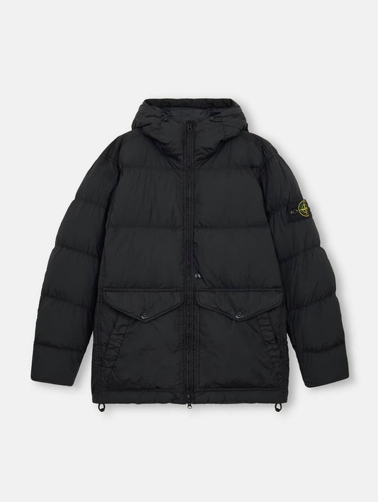Stone Island - Doudoune Stone Island Crinkle Noir